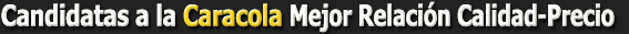 CandidatasCaracolaRelacionPrecio